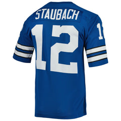 Roger Staubach Dallas Cowboys 1971 Authentic Throwback Retired Player Jersey - Royal - Mitchell & Ness