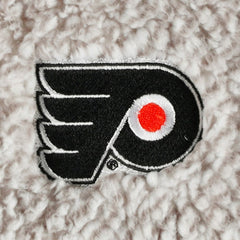 Philadelphia Flyers G-III 4Her by Carl Banks Women's Logo Plaid Sherpa Quarter-Zip Jacket - Gray/White | NHL Lifestyle