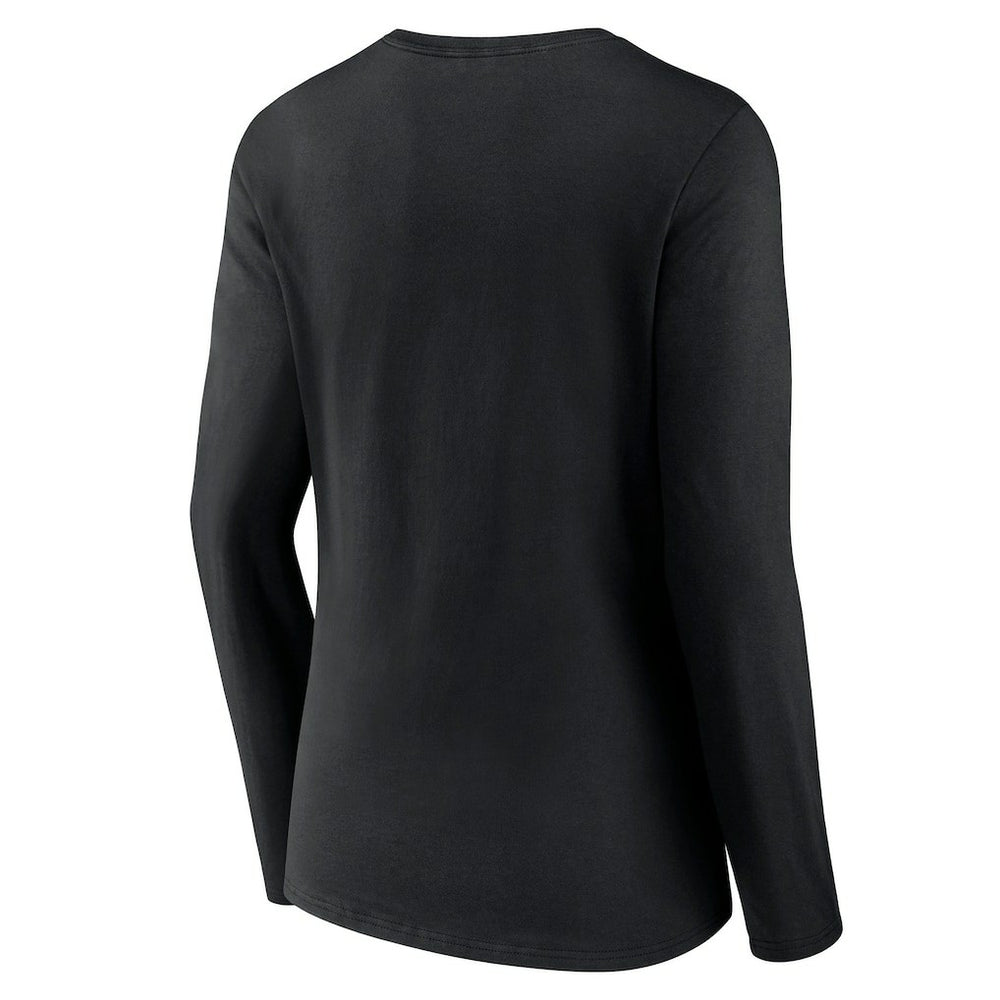 Las Vegas Raiders Women's Hometown Sweep Long Sleeve V-Neck T-Shirt - Black - Fanatics