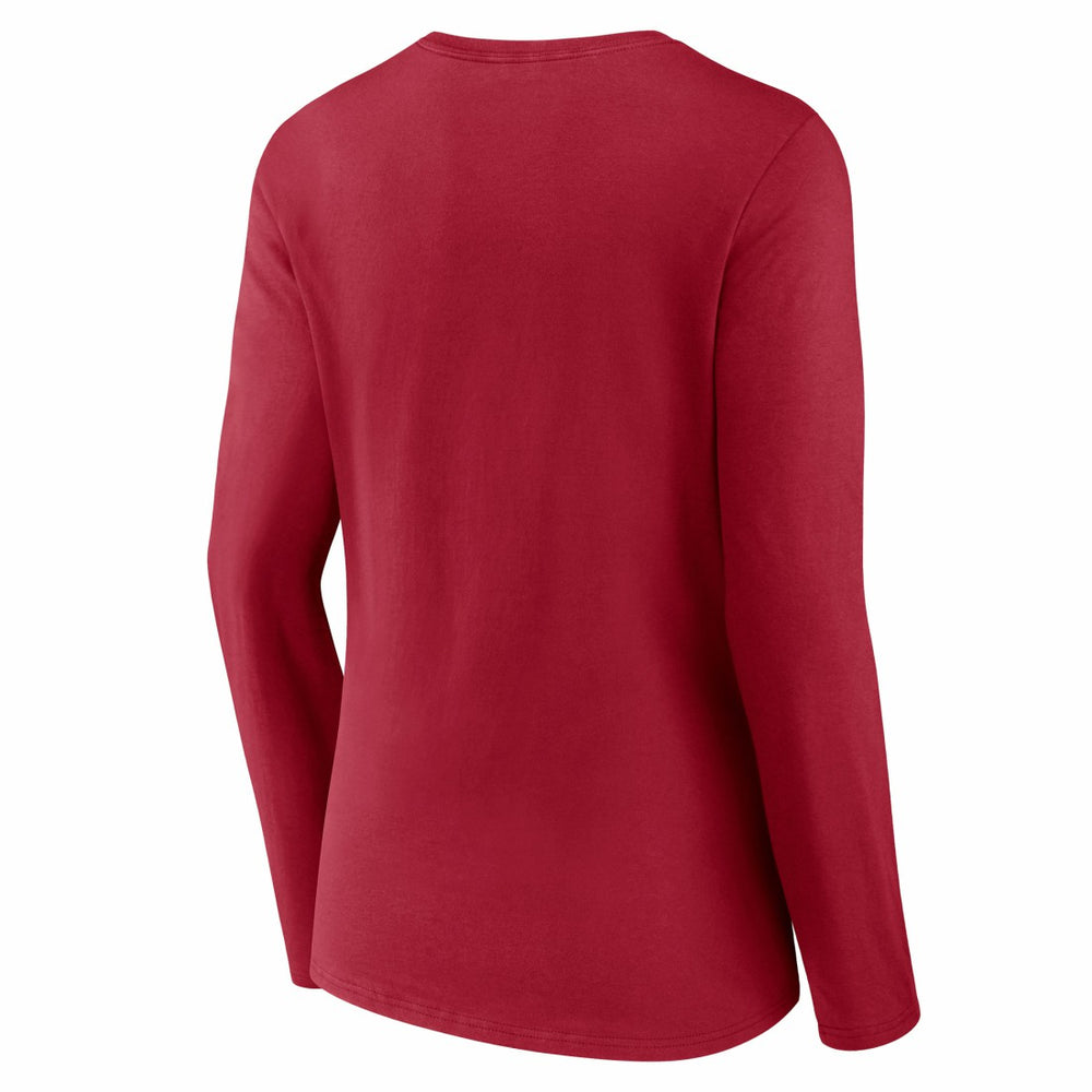 Tampa Bay Buccaneers Women's Hometown Sweep Long Sleeve V-Neck T-Shirt - Red - Fanatics