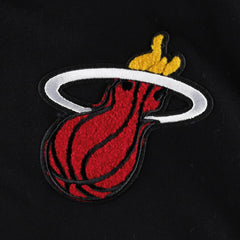 Miami Heat Pro Standard Women's Classic Fleece Cropped Pullover Hoodie Black