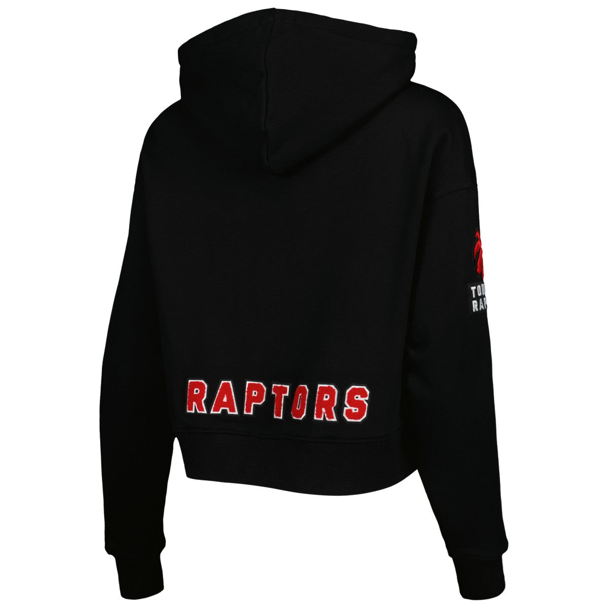 Toronto Raptors Pro Standard Women's Classic Fleece Cropped Pullover Hoodie Black