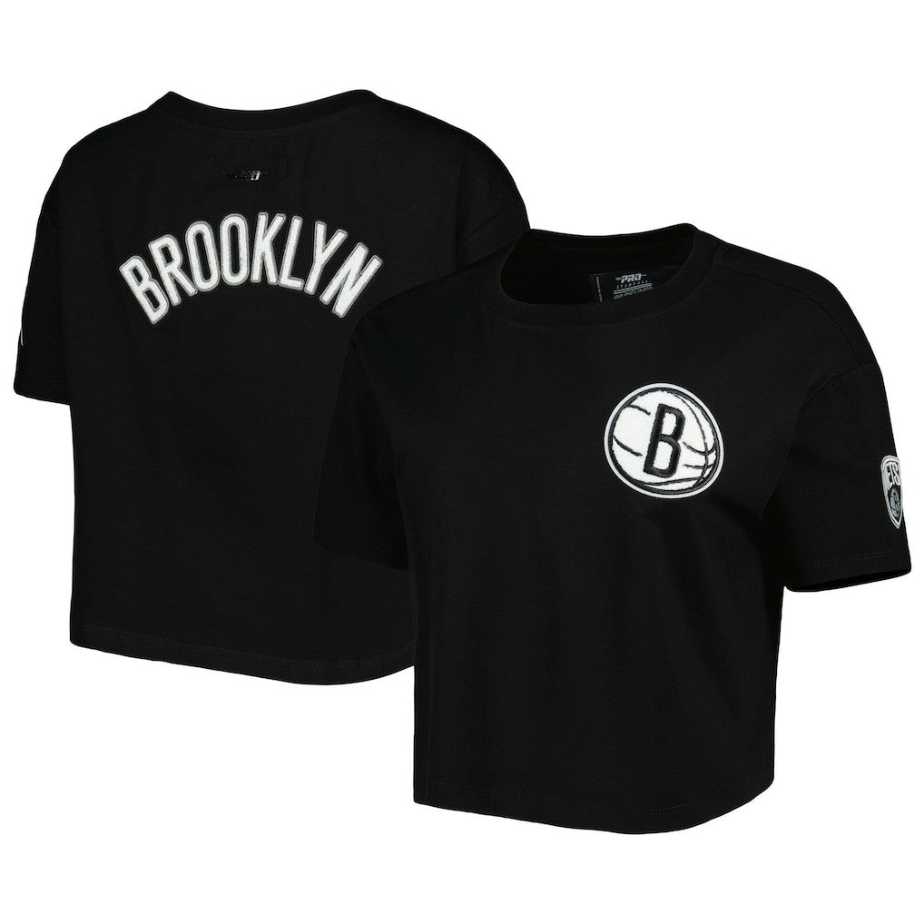 Brooklyn Nets Pro Standard Women's Classics Boxy T-Shirt Black