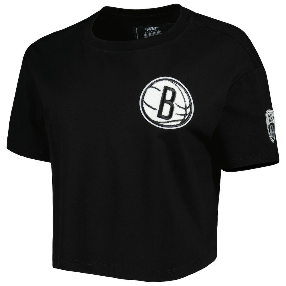 Brooklyn Nets Pro Standard Women's Classics Boxy T-Shirt Black