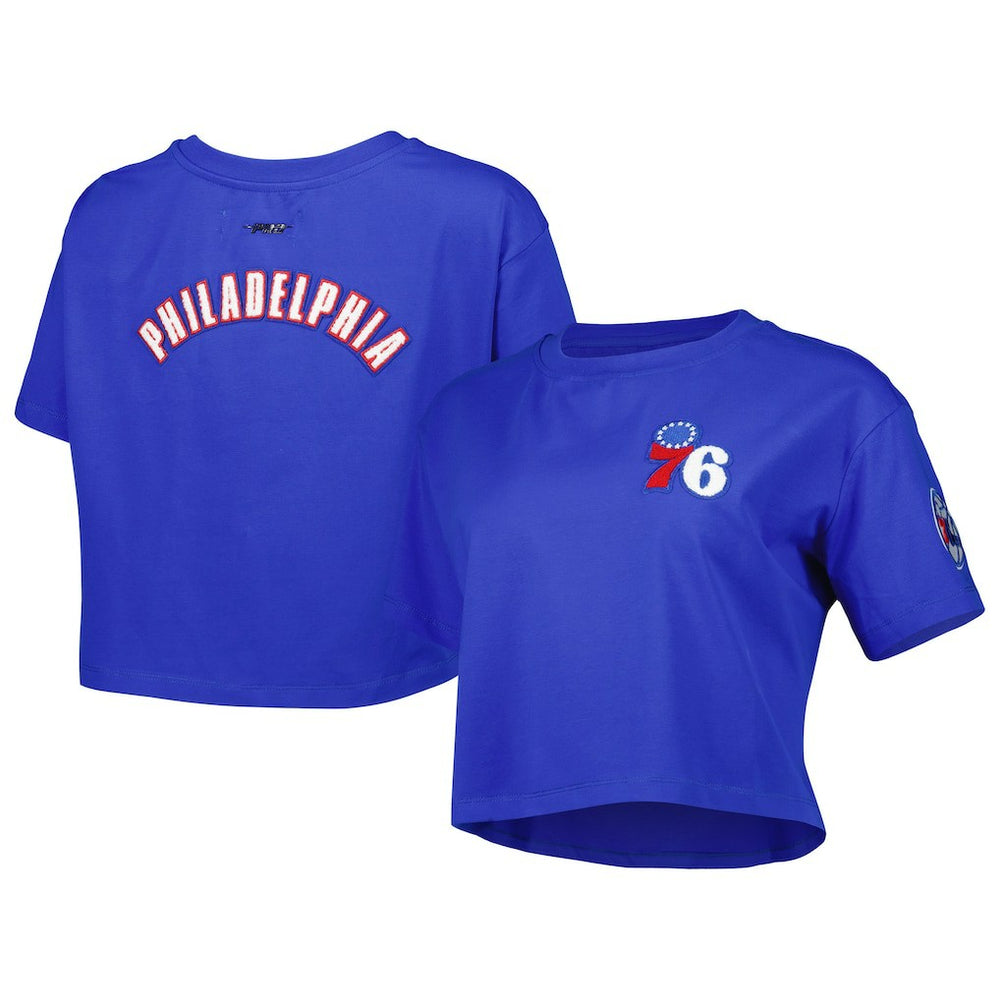 Philadelphia 76ers Pro Standard Women's Classics Boxy T-Shirt Royal