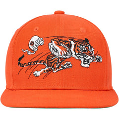 Cincinnati Bengals Youth Gridiron Classics Ground Snapback Hat - Orange - Mitchell & Ness