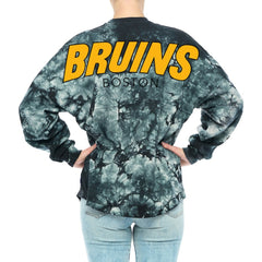 Boston Bruins Fanatics Women's Crystal-Dye Long Sleeve T-Shirt - Black | Fanatics discount