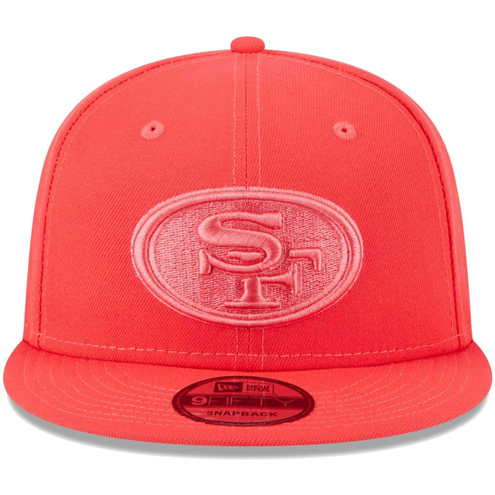 San Francisco 49ers New Era Color Pack Brights 9FIFTY Snapback Hat - Scarlet - NFL