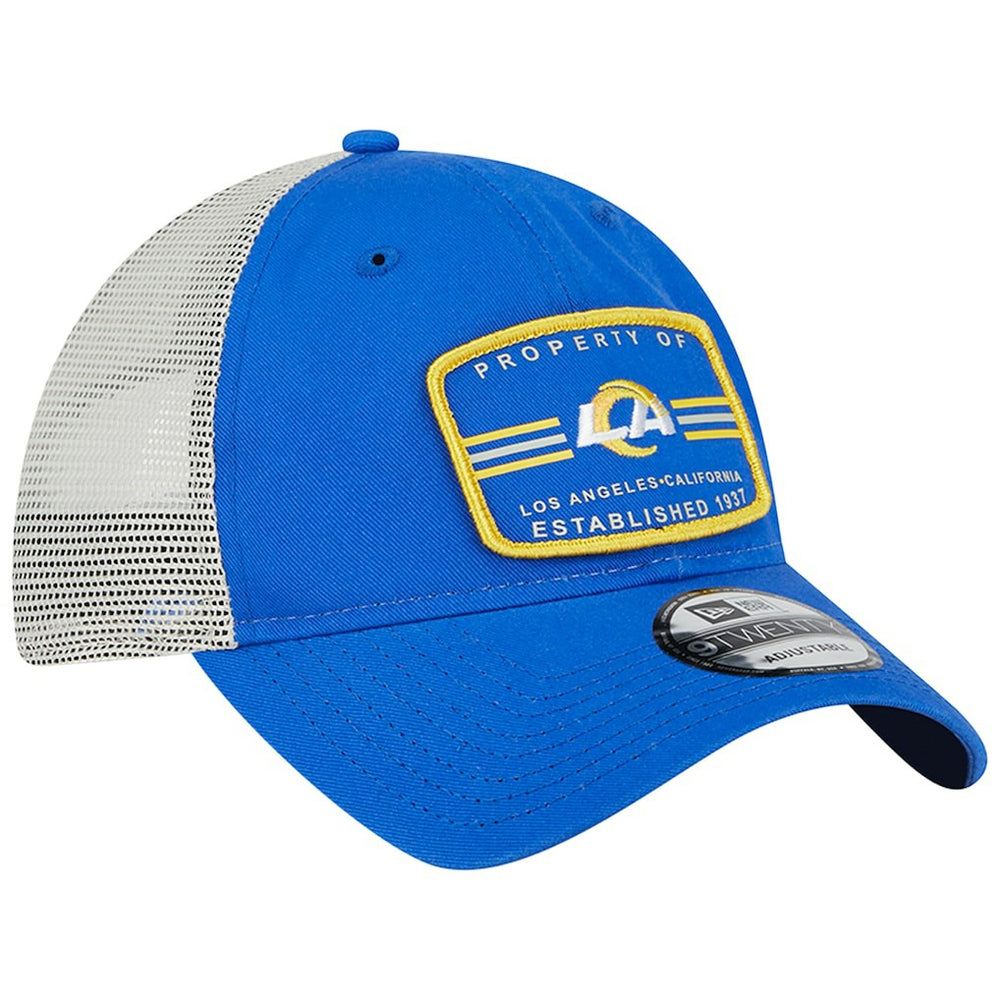 Los Angeles Rams New Era Property Trucker 9TWENTY Adjustable Hat - Royal - NFL