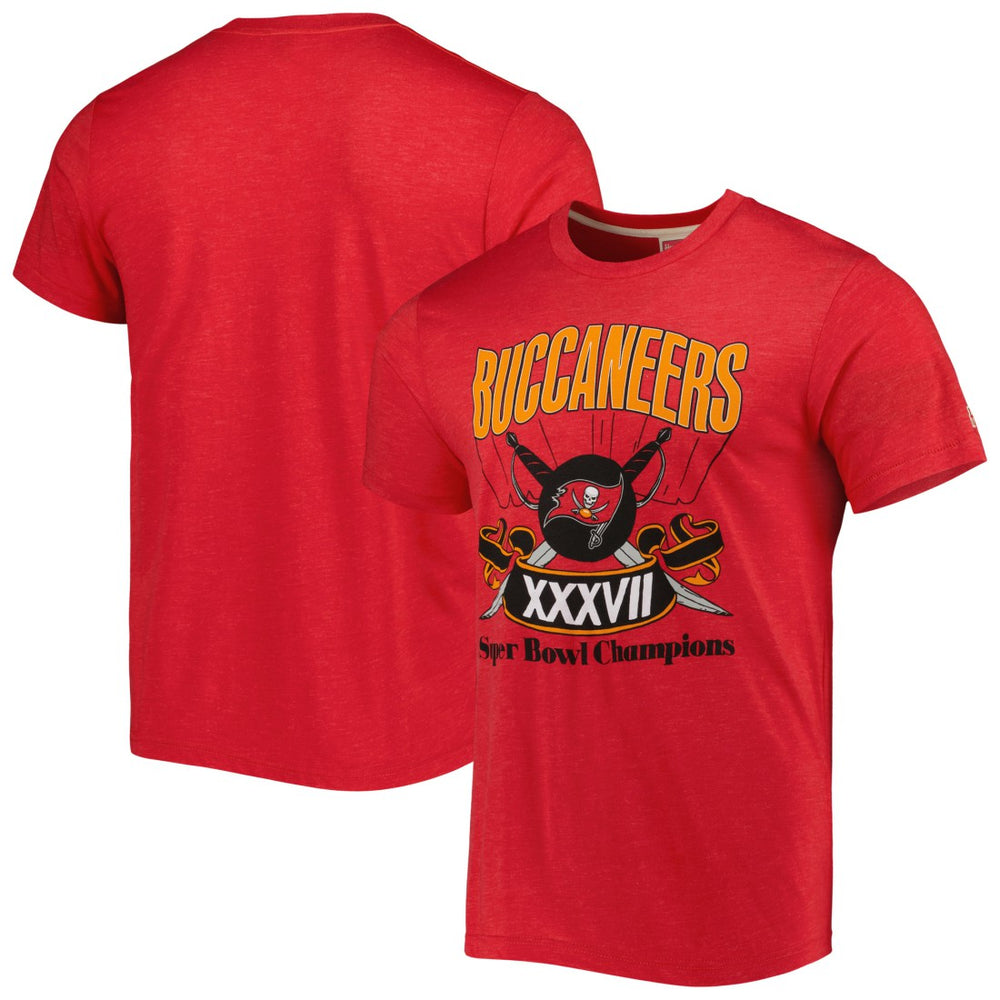 Tampa Bay Buccaneers Homage Super Bowl Classics Tri-Blend T-Shirt - Red - NFL