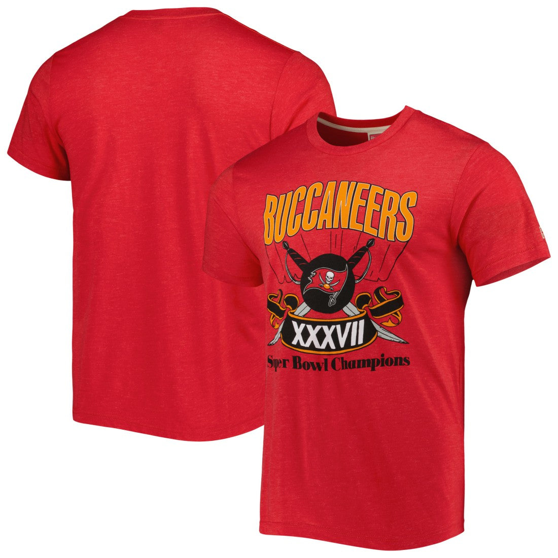 Tampa Bay Buccaneers Homage Super Bowl Classics Tri-Blend T-Shirt - Red - NFL