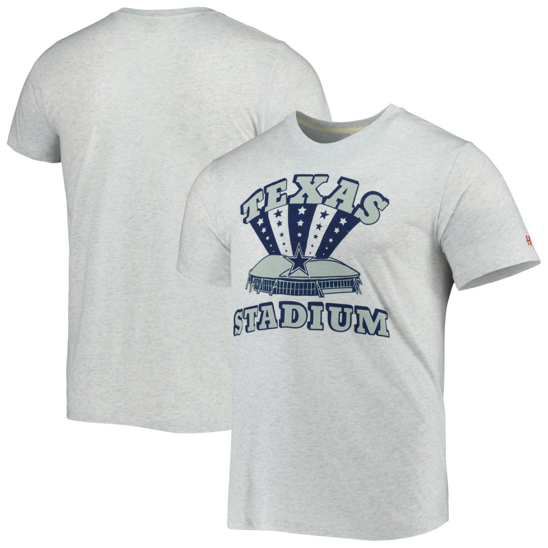 Dallas Cowboys Homage Texas Stadium Tri-Blend T-Shirt - Ash - NFL