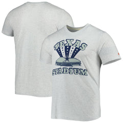 Dallas Cowboys Homage Texas Stadium Tri-Blend T-Shirt - Ash - NFL