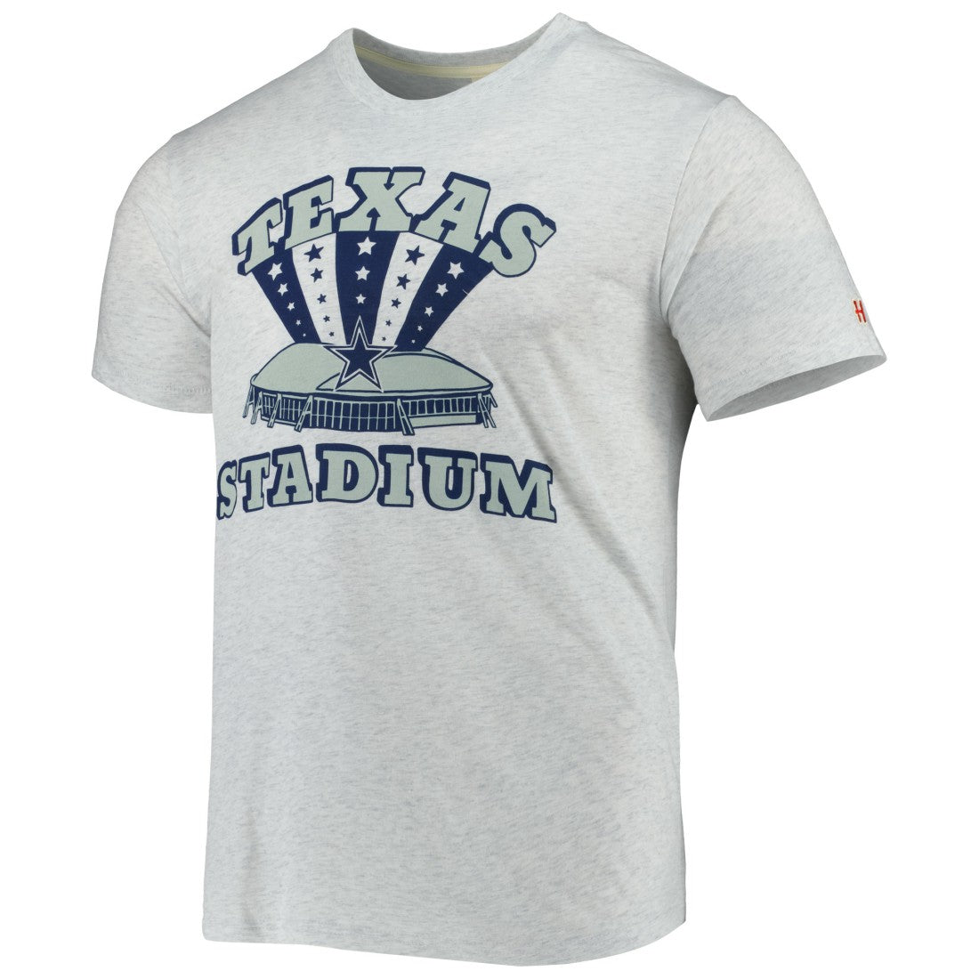 Dallas Cowboys Homage Texas Stadium Tri-Blend T-Shirt - Ash - NFL