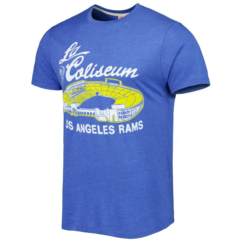 Los Angeles Rams Homage Stadium Tri-Blend T-Shirt - Royal - NFL
