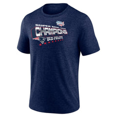 New England Patriots Hometown Old-Fashioned Super Bowl XXXVI Champions Tri-Blend T-Shirt - Navy - NFL