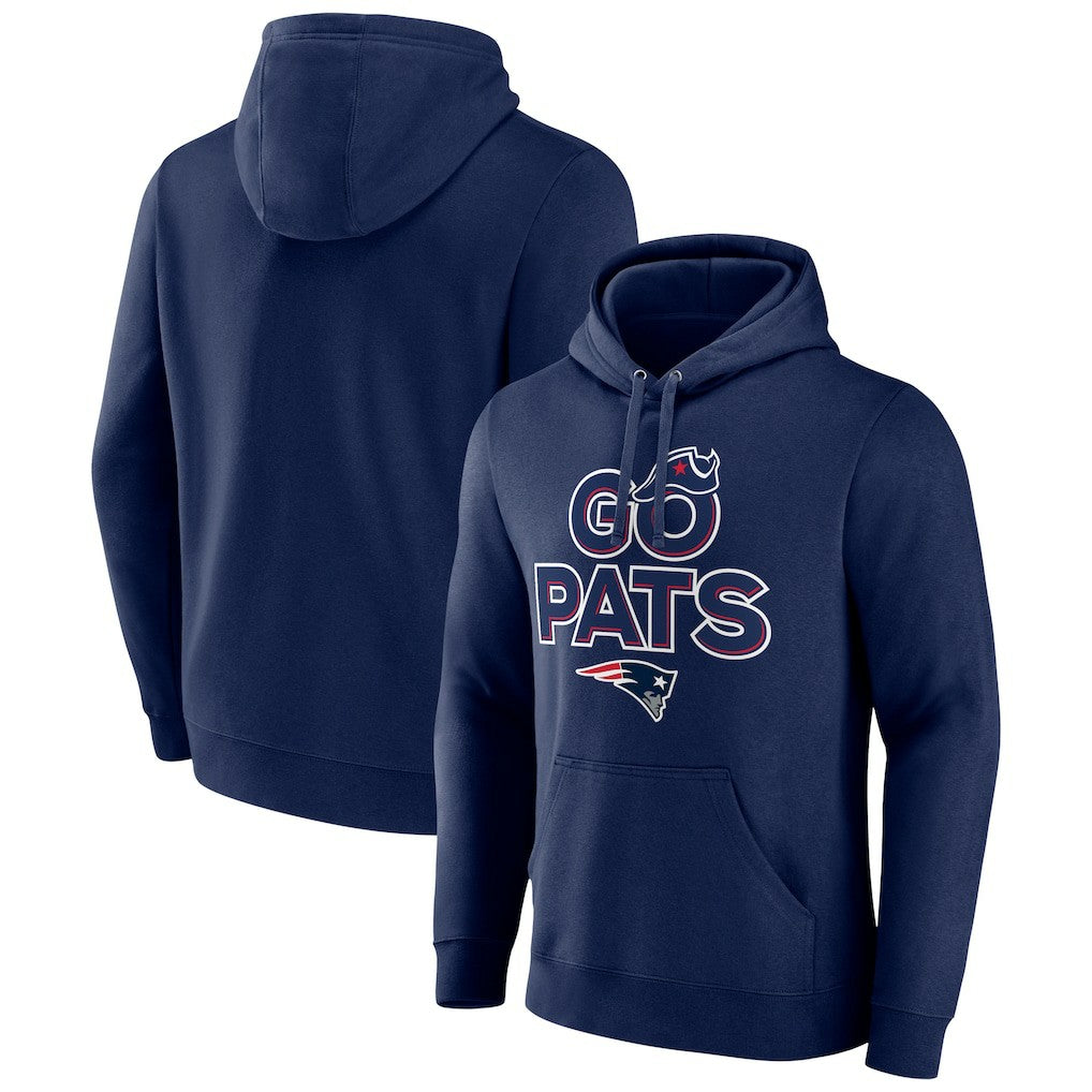 New England Patriots Hometown Collection Prevent Pullover Hoodie - Navy - NFL