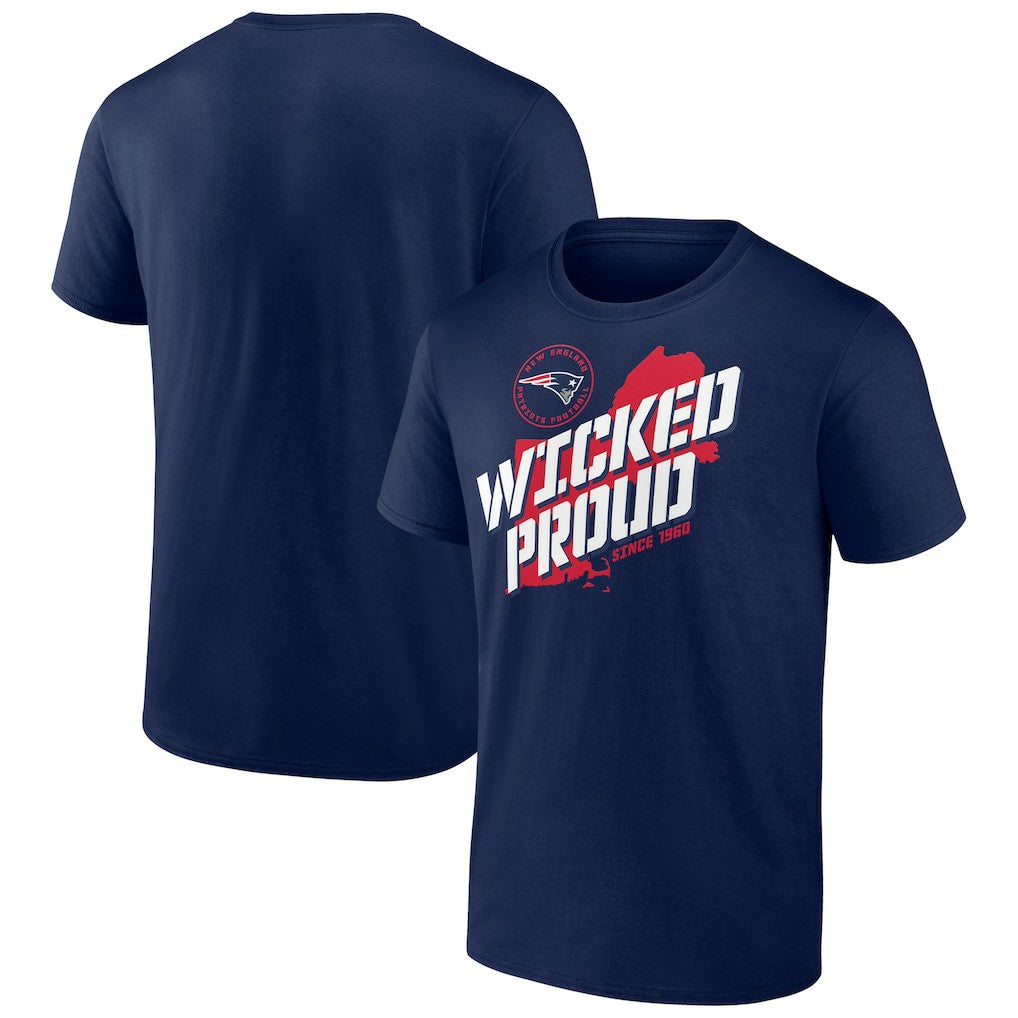 New England Patriots Hometown Collection Prime Time T-Shirt - Navy - NFL