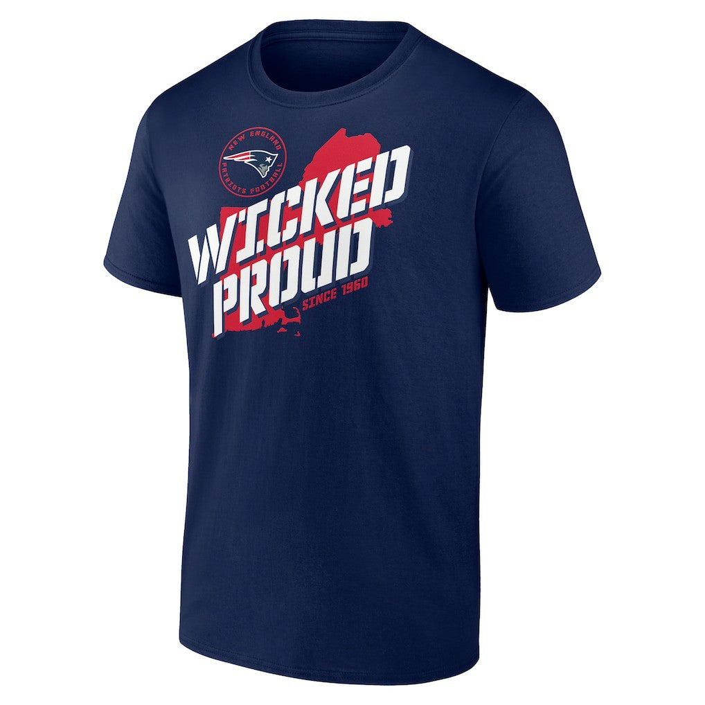 New England Patriots Hometown Collection Prime Time T-Shirt - Navy - NFL