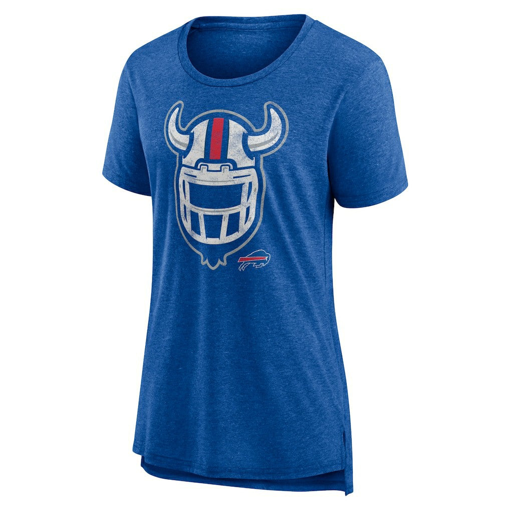 Buffalo Bills Women's Hometown First Down Tri-Blend T-Shirt - Heather Royal - NFL