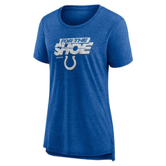 Indianapolis Colts Women's Hometown First Down Tri-Blend T-Shirt - Heather Royal - NFL