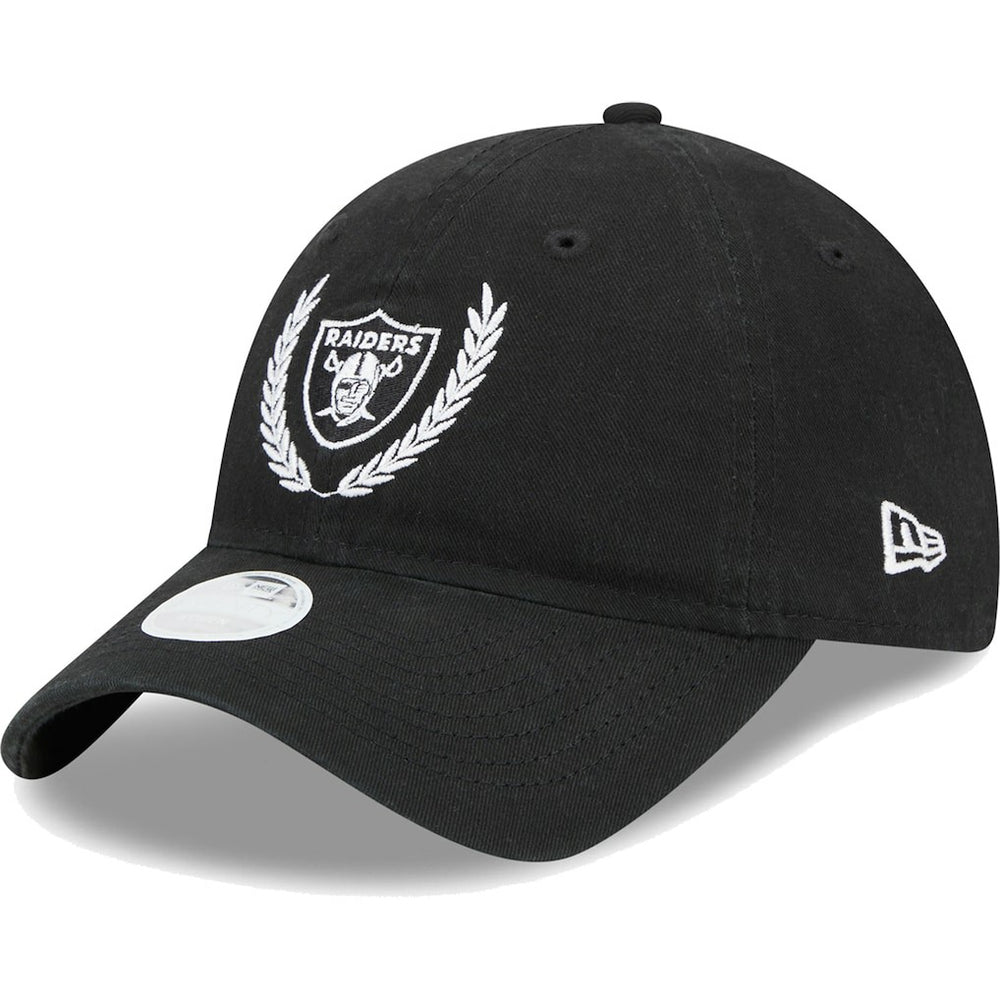 Las Vegas Raiders New Era Women's Leaves 9TWENTY Adjustable Hat - Black - NFL