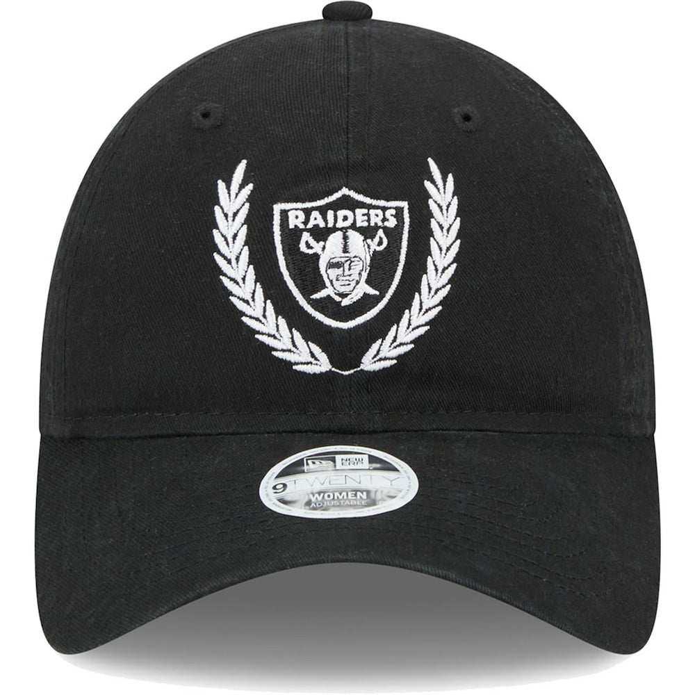 Las Vegas Raiders New Era Women's Leaves 9TWENTY Adjustable Hat - Black - NFL