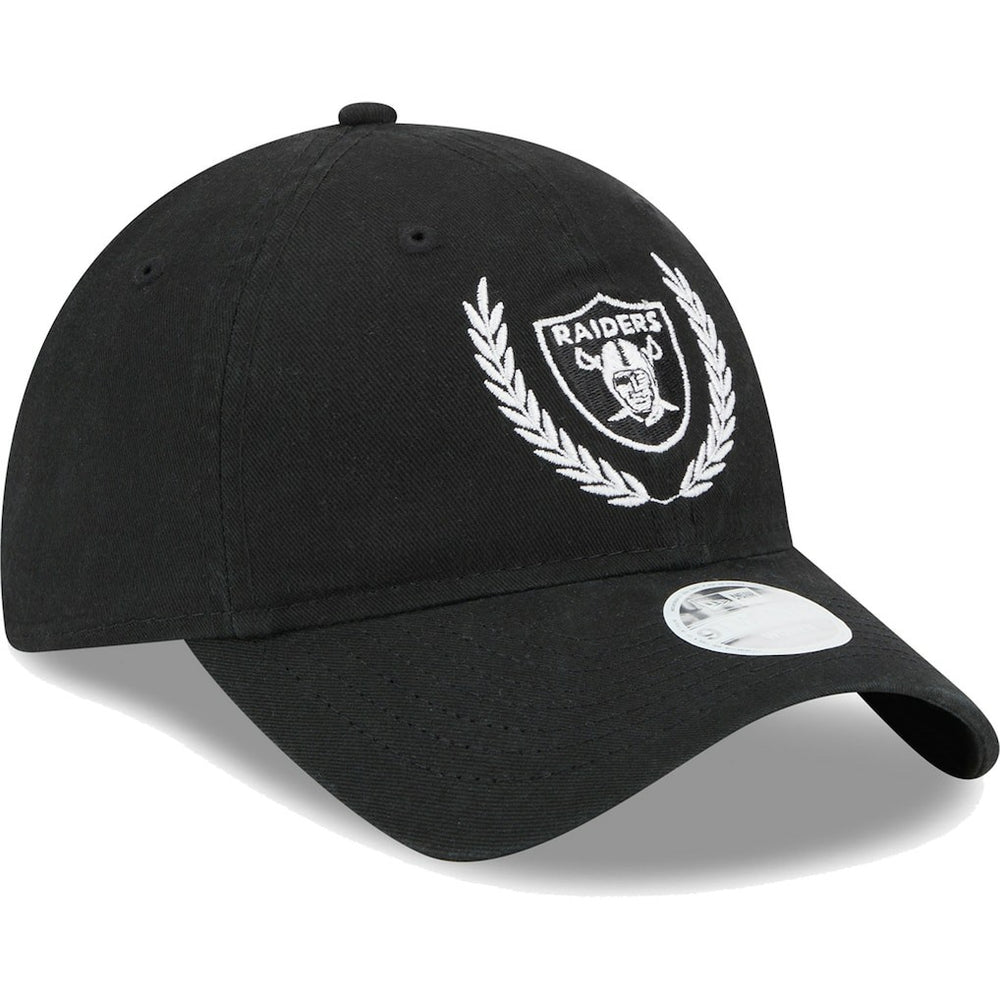 Las Vegas Raiders New Era Women's Leaves 9TWENTY Adjustable Hat - Black - NFL