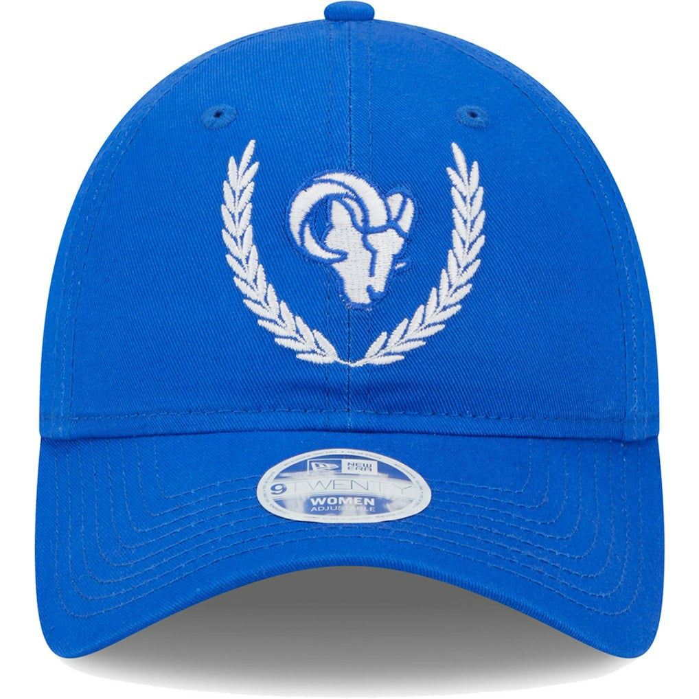 Los Angeles Rams New Era Women's Leaves 9TWENTY Adjustable Hat - Royal - NFL