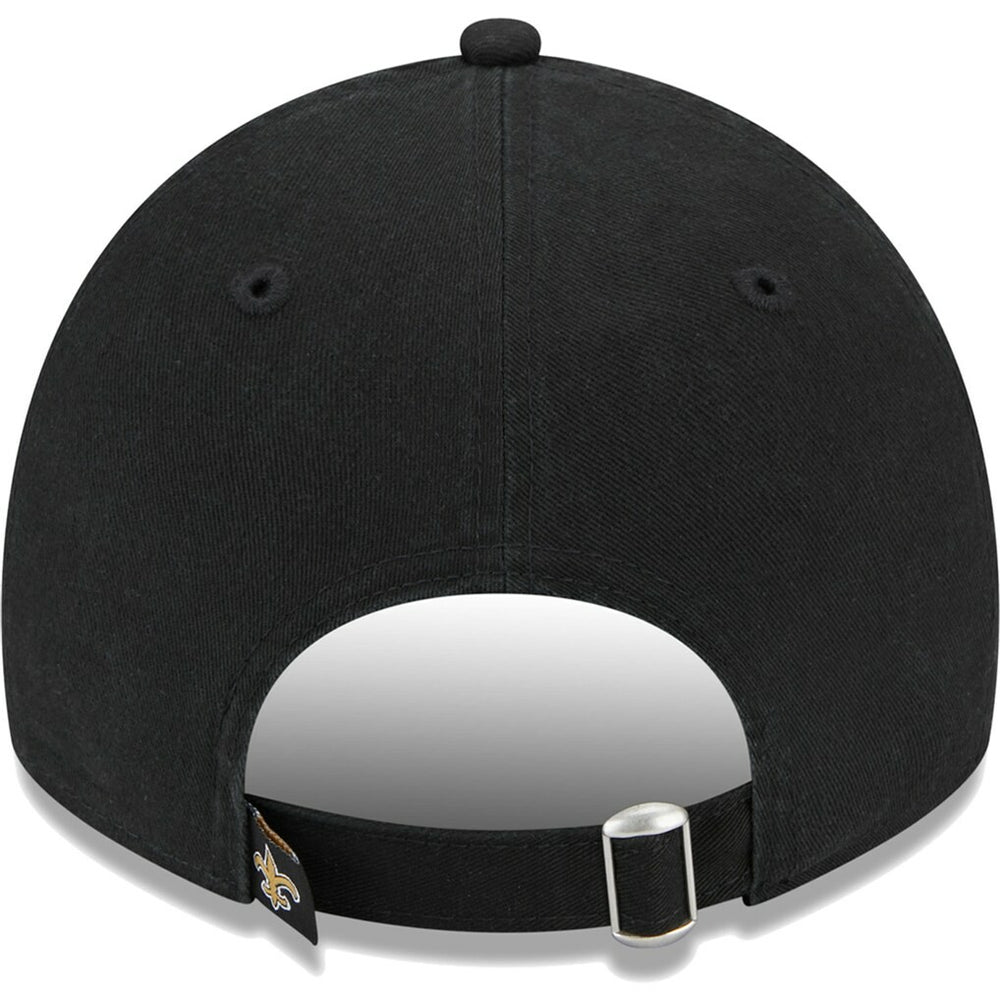 New Orleans Saints New Era Women's Leaves 9TWENTY Adjustable Hat - Black - NFL