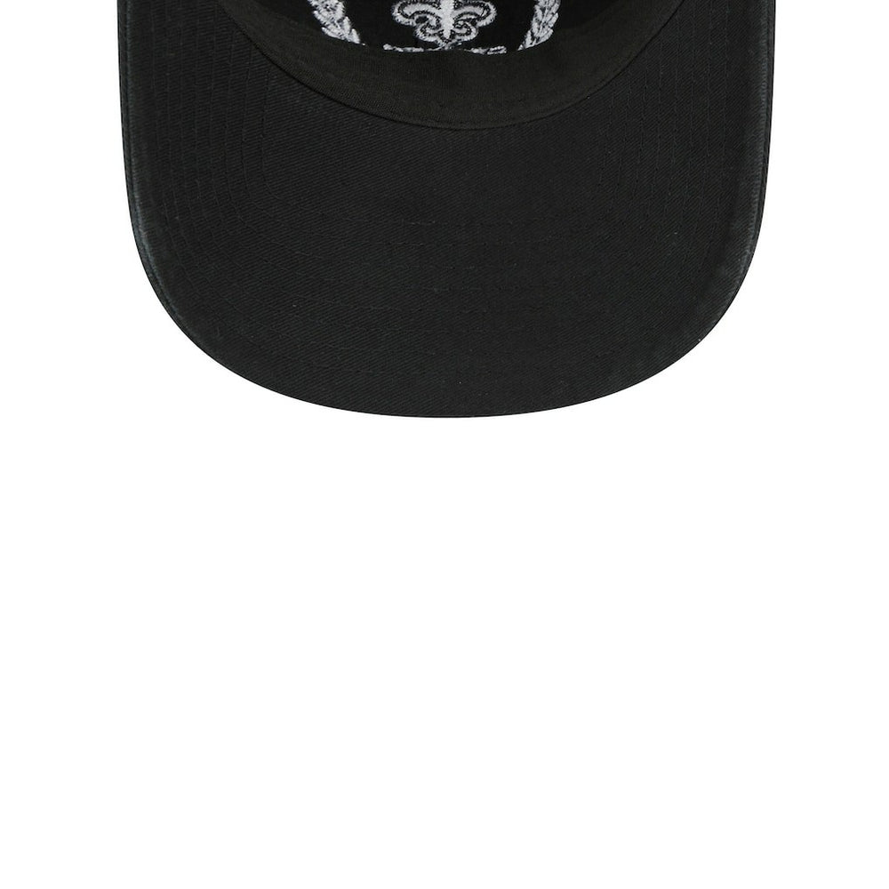 New Orleans Saints New Era Women's Leaves 9TWENTY Adjustable Hat - Black - NFL