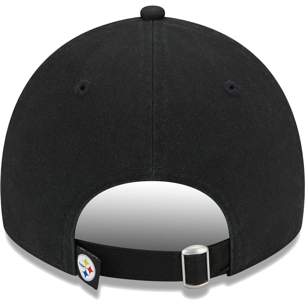 Pittsburgh Steelers New Era Women's Leaves 9TWENTY Adjustable Hat - Black - NFL