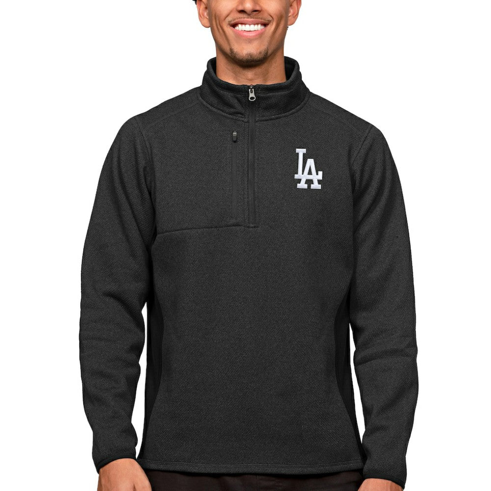 Los Angeles Dodgers Antigua Course Quarter-Zip Pullover Top Discount