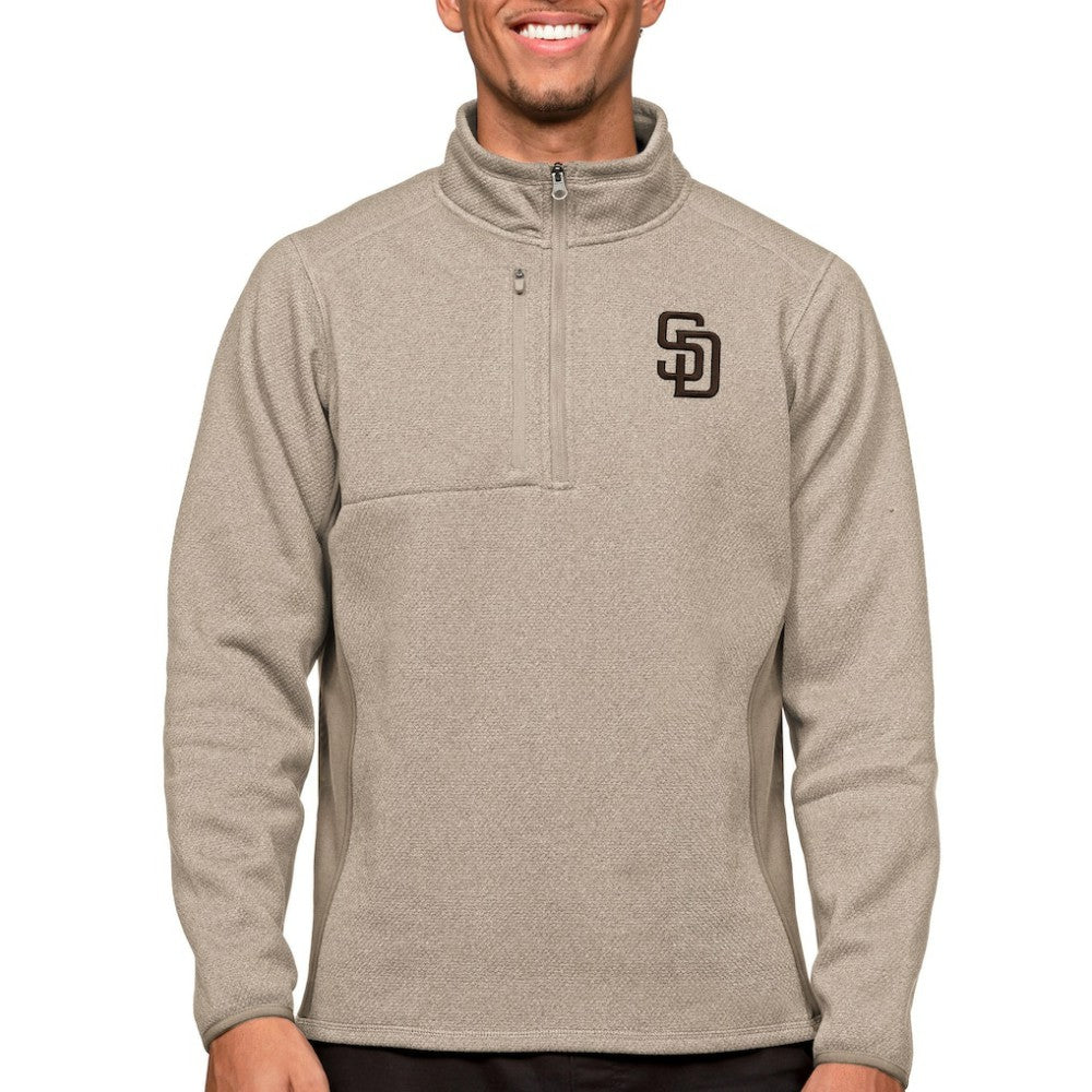 San Diego Padres Antigua Course Quarter-Zip Pullover Top for sale