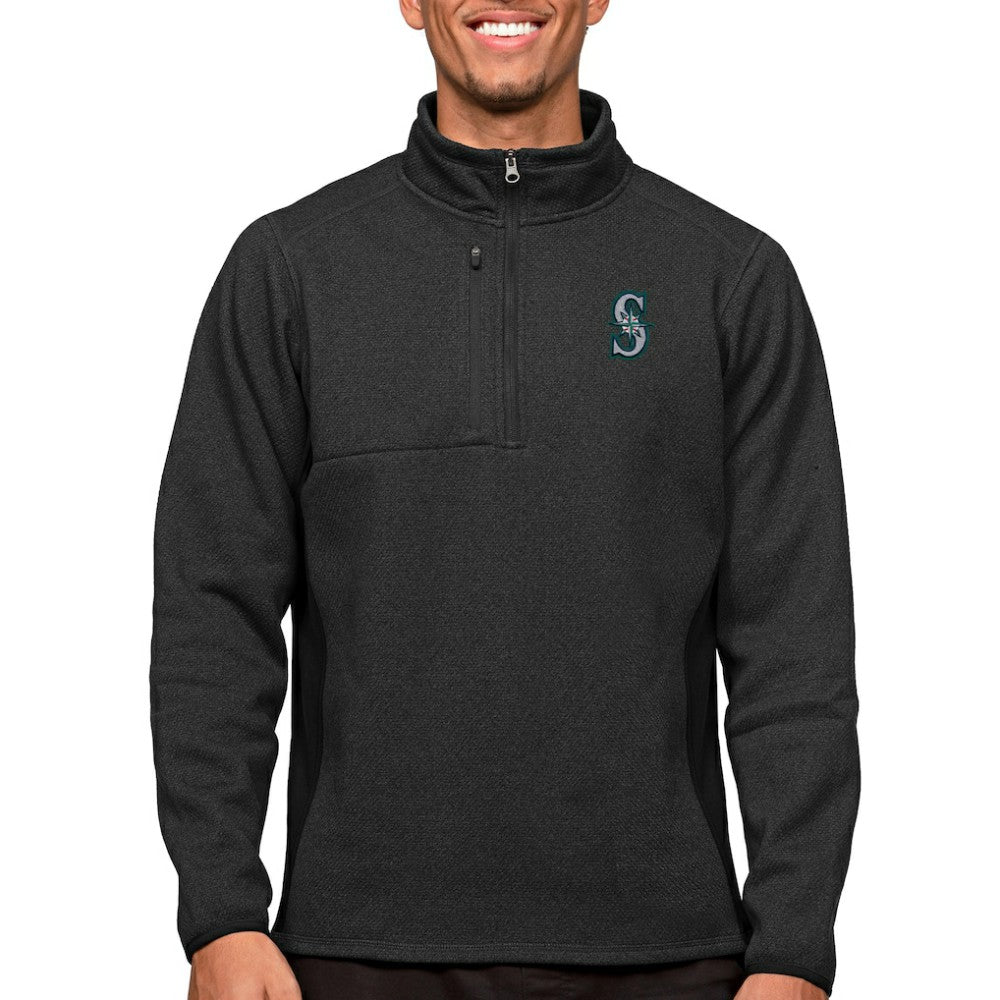 Seattle Mariners Antigua Course Quarter-Zip Pullover Top Near Me