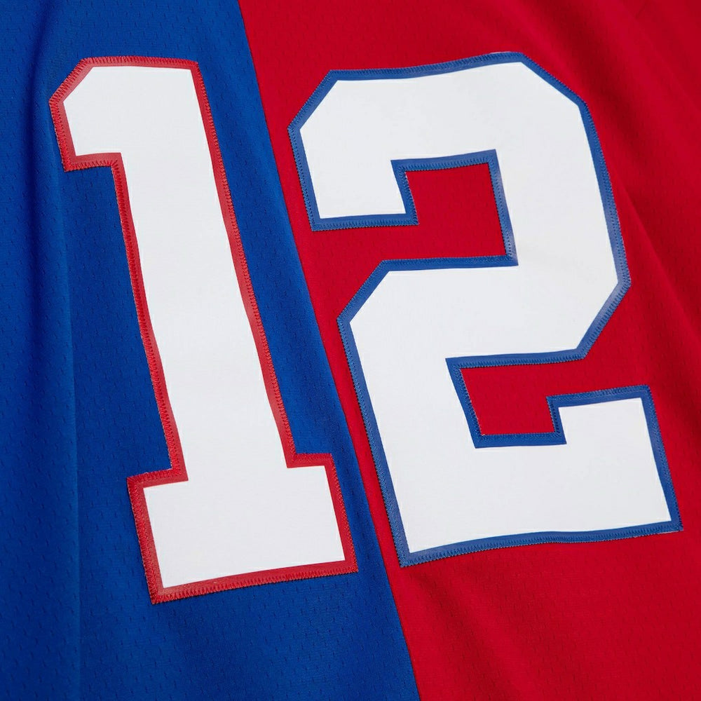 Jim Kelly Buffalo Bills 1990 Split Legacy Replica Jersey - Royal/Red - Mitchell & Ness