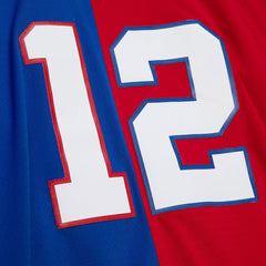 Jim Kelly Buffalo Bills 1990 Split Legacy Replica Jersey - Royal/Red - Mitchell & Ness