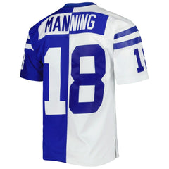 Peyton Manning Indianapolis Colts 1998 Split Legacy Replica Jersey - Royal/White - Mitchell & Ness