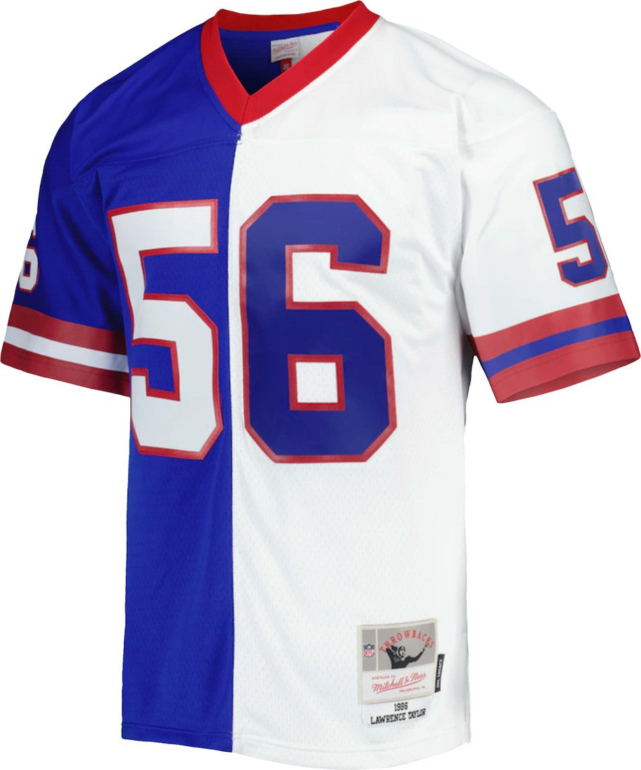 Lawrence Taylor New York Giants 1986 Split Legacy Replica Jersey - Royal/White - Mitchell & Ness