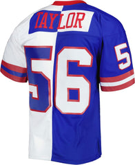 Lawrence Taylor New York Giants 1986 Split Legacy Replica Jersey - Royal/White - Mitchell & Ness
