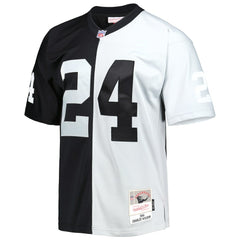 Charles Woodson Las Vegas Raiders 1998 Split Legacy Replica Jersey - Black/Silver - Mitchell & Ness