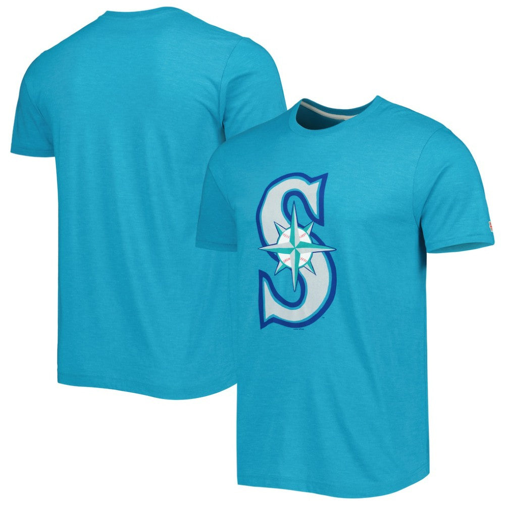 Seattle Mariners Homage Hand Drawn Logo Tri-Blend T-Shirt Outlet