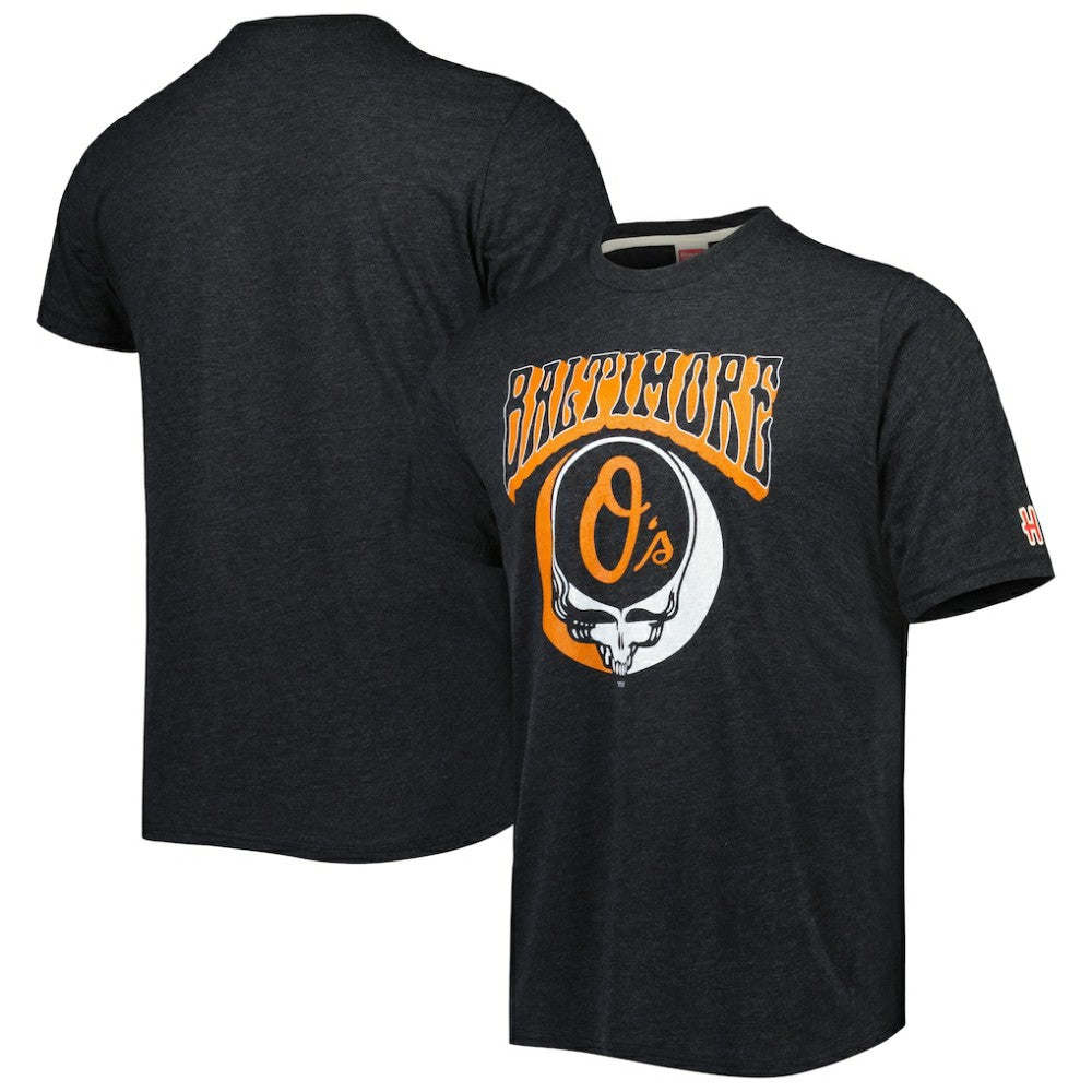 Baltimore Orioles Homage Grateful Dead Tri-Blend T-Shirt for sale