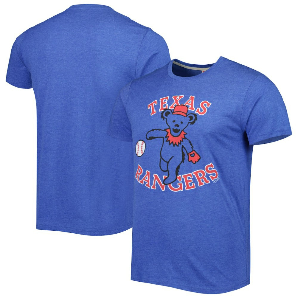 Texas Rangers Homage Grateful Dead Tri-Blend T-Shirt Outlet