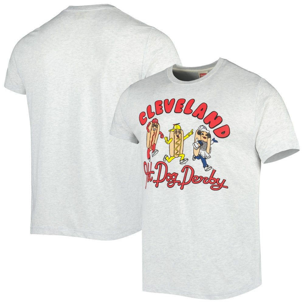 Cleveland Guardians Homage Team Hyper Local Tri-Blend T-Shirt Discount