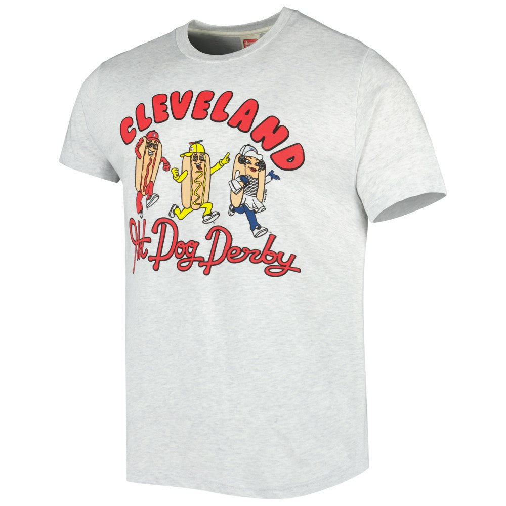 Cleveland Guardians Homage Team Hyper Local Tri-Blend T-Shirt Discount