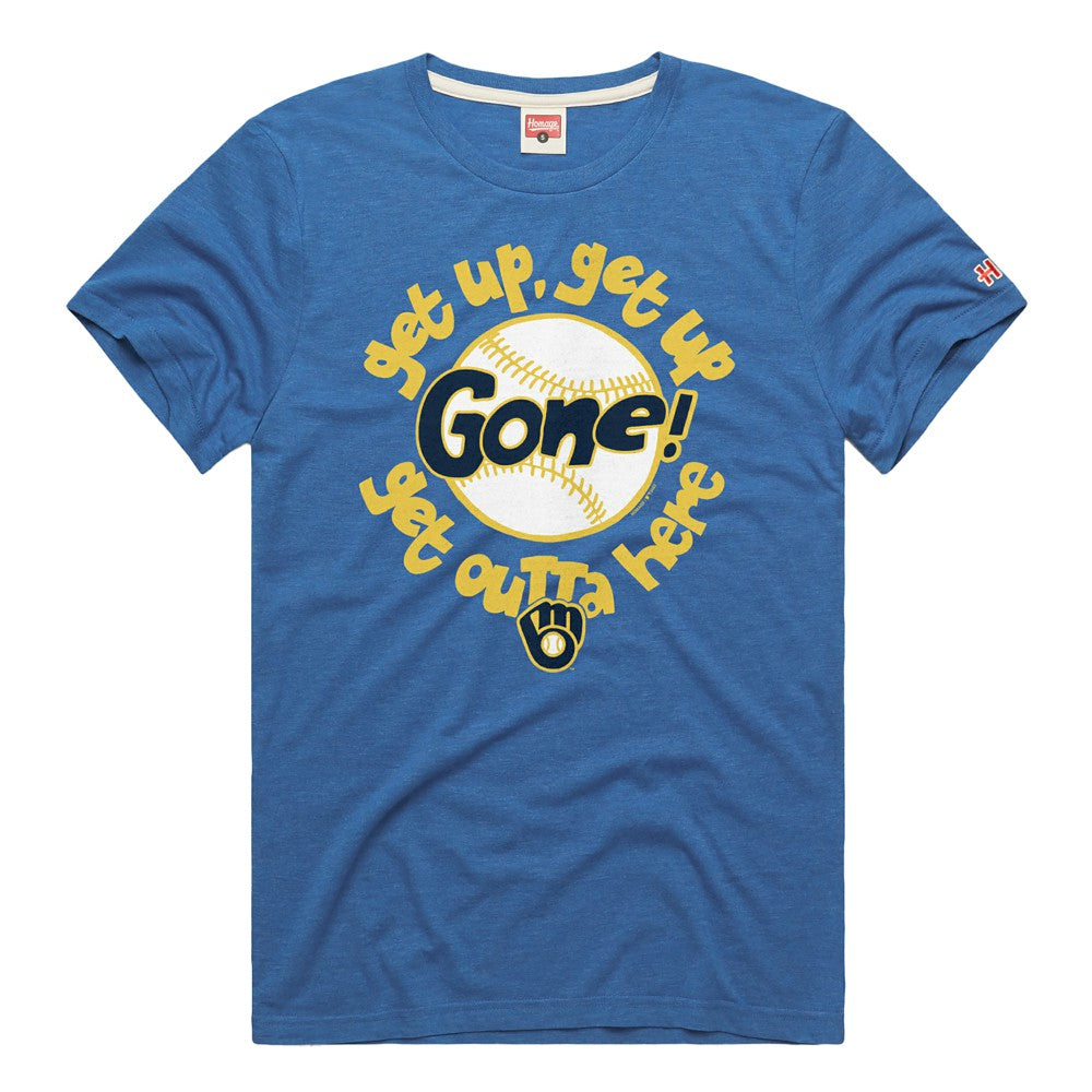 Milwaukee Brewers Homage Hyper Local Tri-Blend T-Shirt for sale