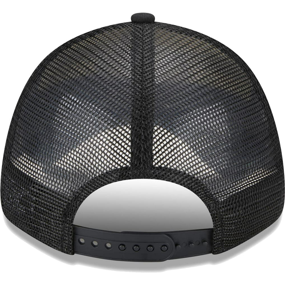 New Era Brooklyn Nets Stripes 9FORTY Trucker Snapback Hat Black