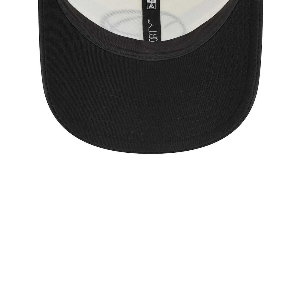 New Era Brooklyn Nets Stripes 9FORTY Trucker Snapback Hat Black