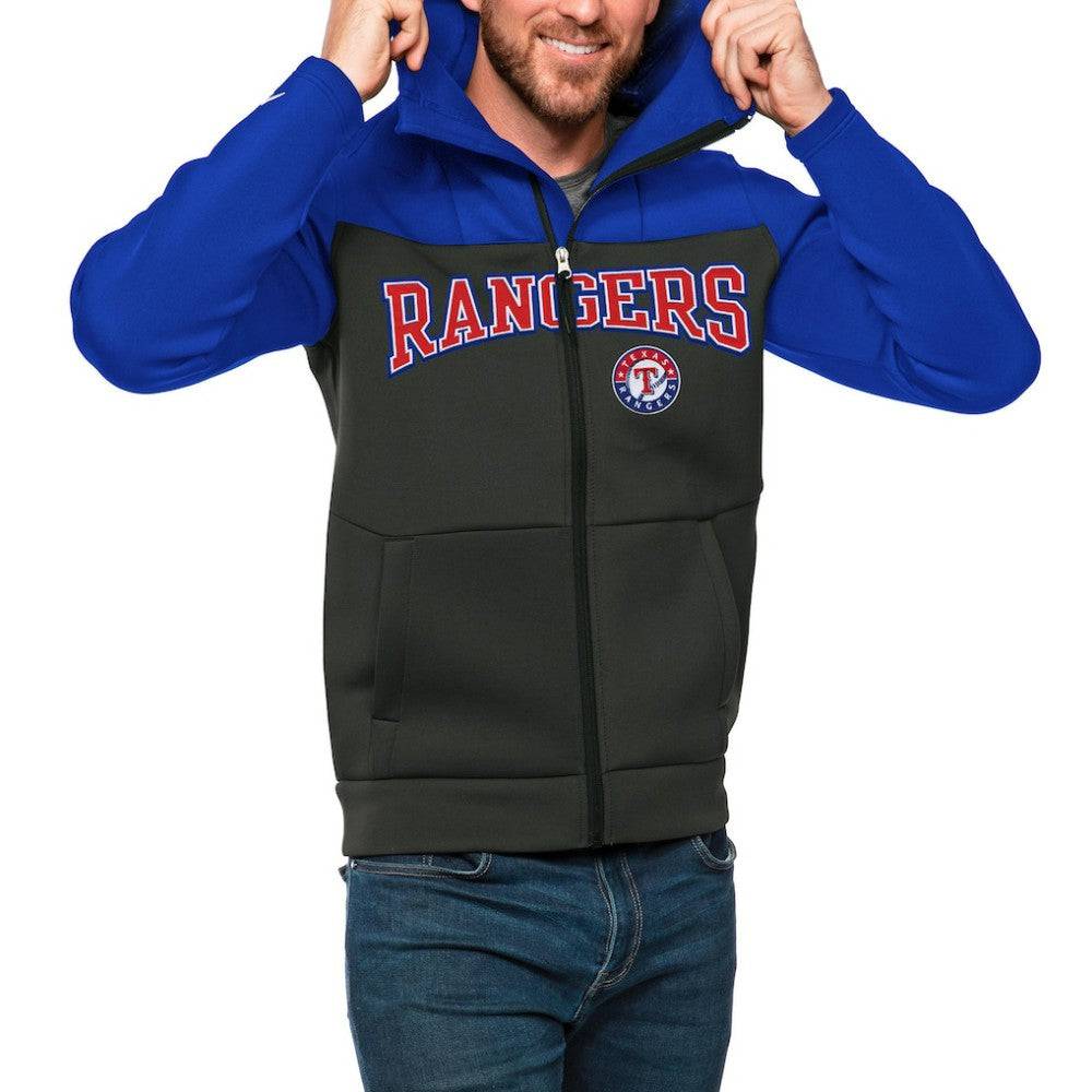 Texas Rangers Antigua Wordmark Protect Full-Zip Hoodie Sale